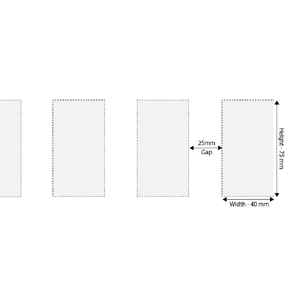 75mm Rectangle Safety Decal Sizing Image