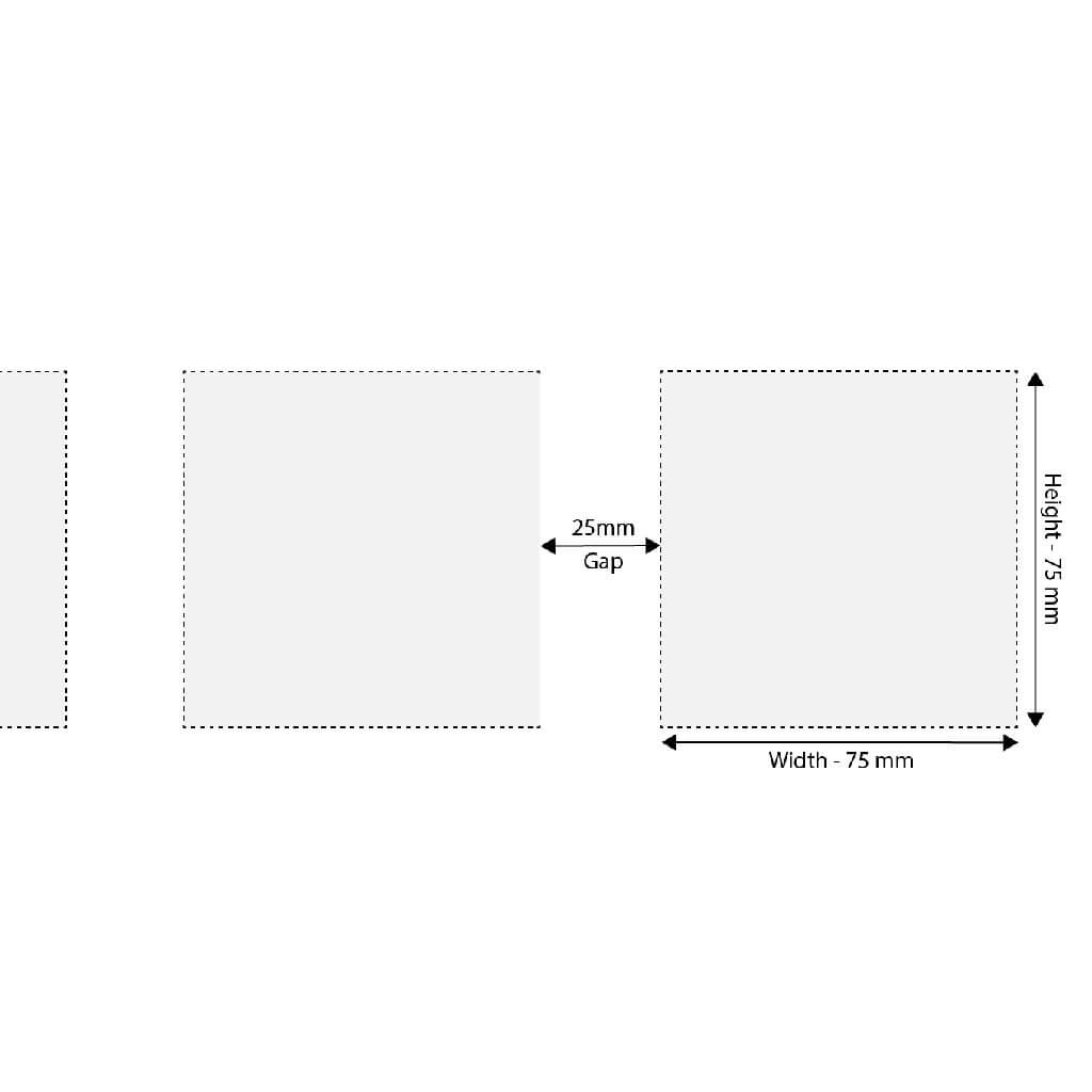 75mm Square Safety Decal Sizing Image