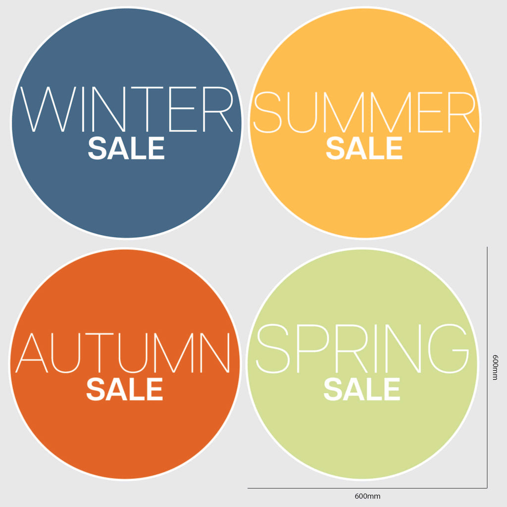 all seasons sale window stickers