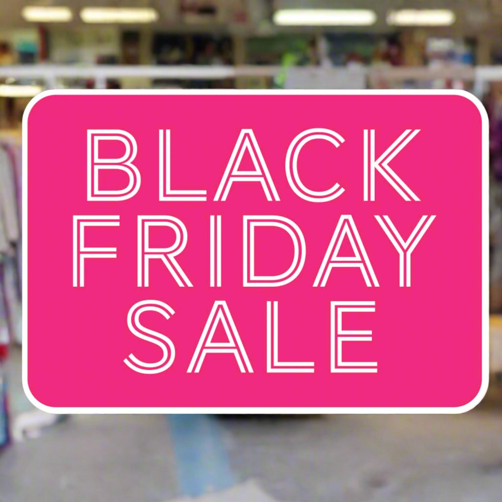 Black Friday Sale Window Sticker PINK