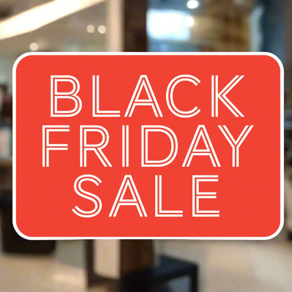 Black Friday Sale Window Sticker RED