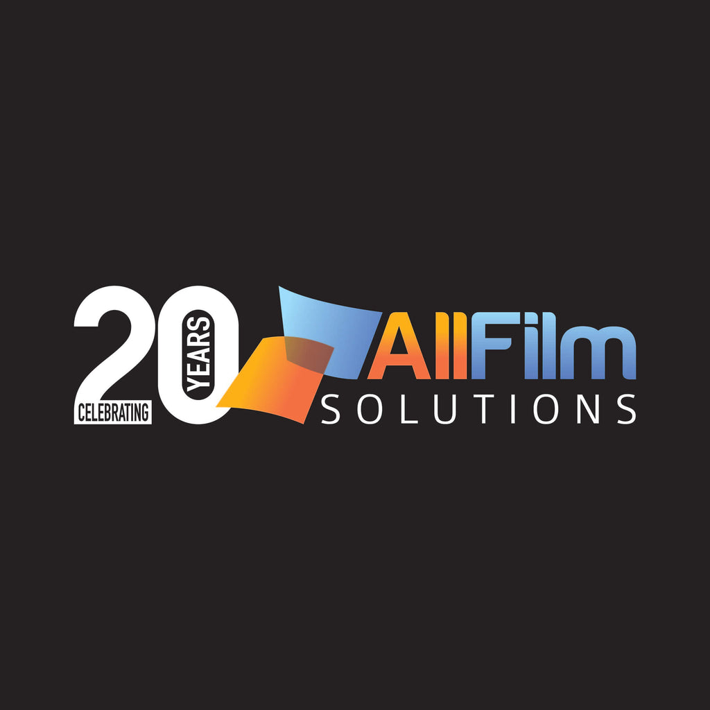 All Film Solutions Logo celebrating 20 years black background