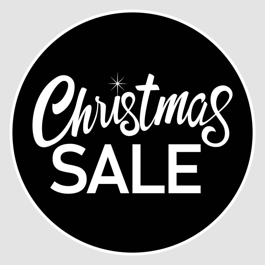 Christmas Sale Window Sticker Design Image Back