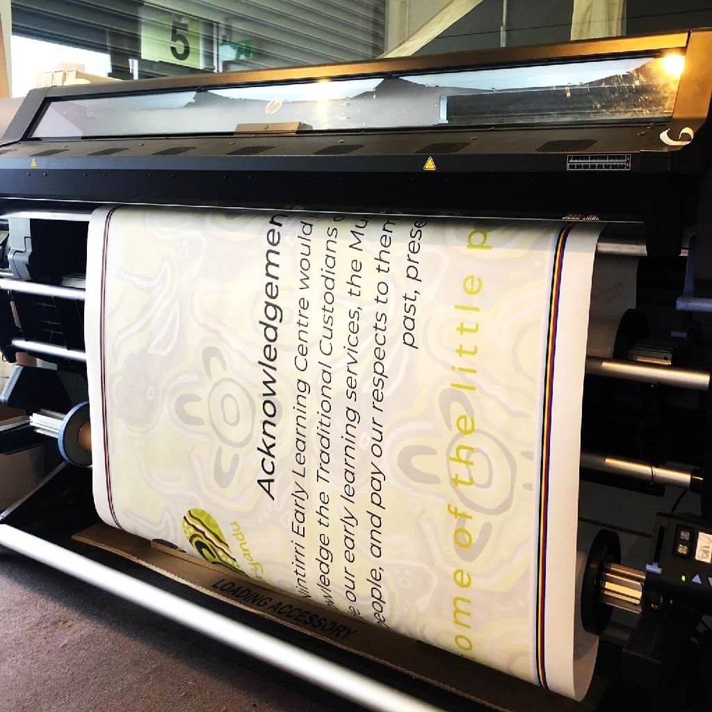 AFS printer printing custom frosted film