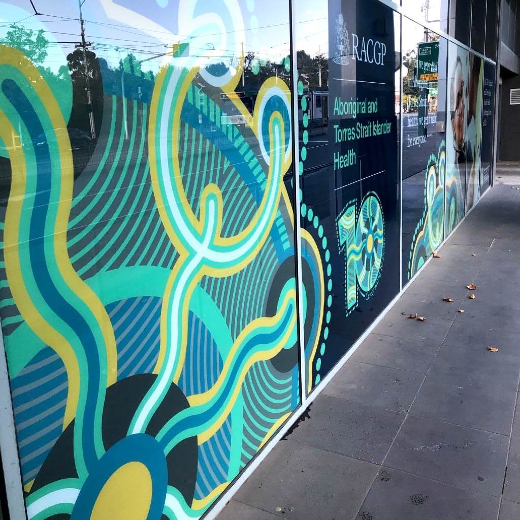 RACGP front office window graphics