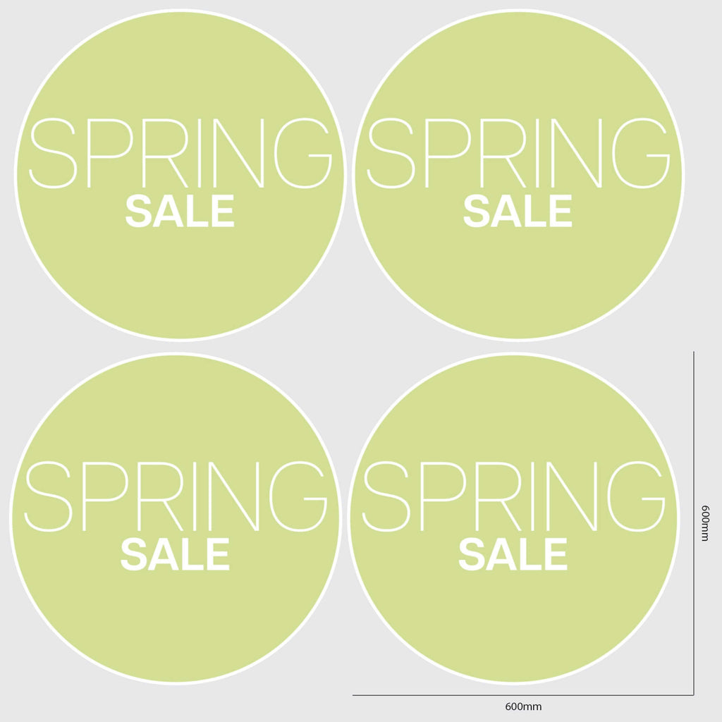 spring sale window stickers