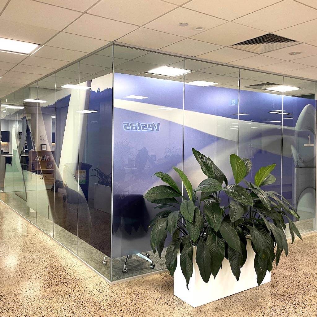 Printed window graphics for Vestas Melbourne Office